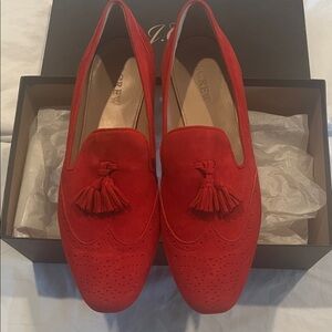 MAKE AN OFFER !!! J. Crew Brand New NIB Women's Red Tassel Loafers/Flats sz8/8.5